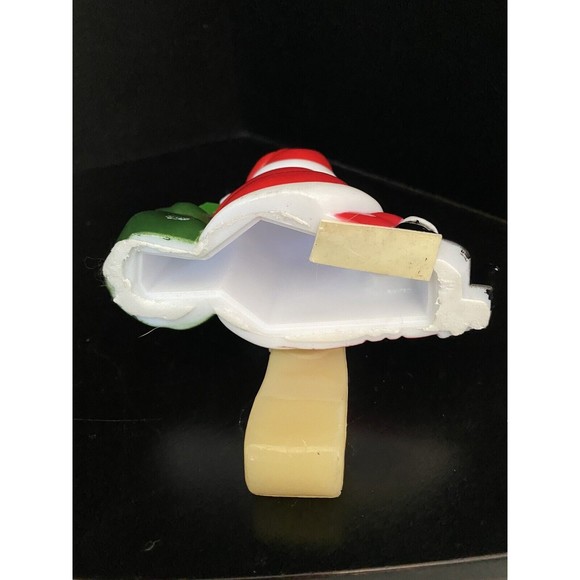 Vintage CELLULOID PLASTIC STOCKING HOLDER HANGER SANTA CLAUS CHRISTMAS LIST Bear - Picture 5 of 5